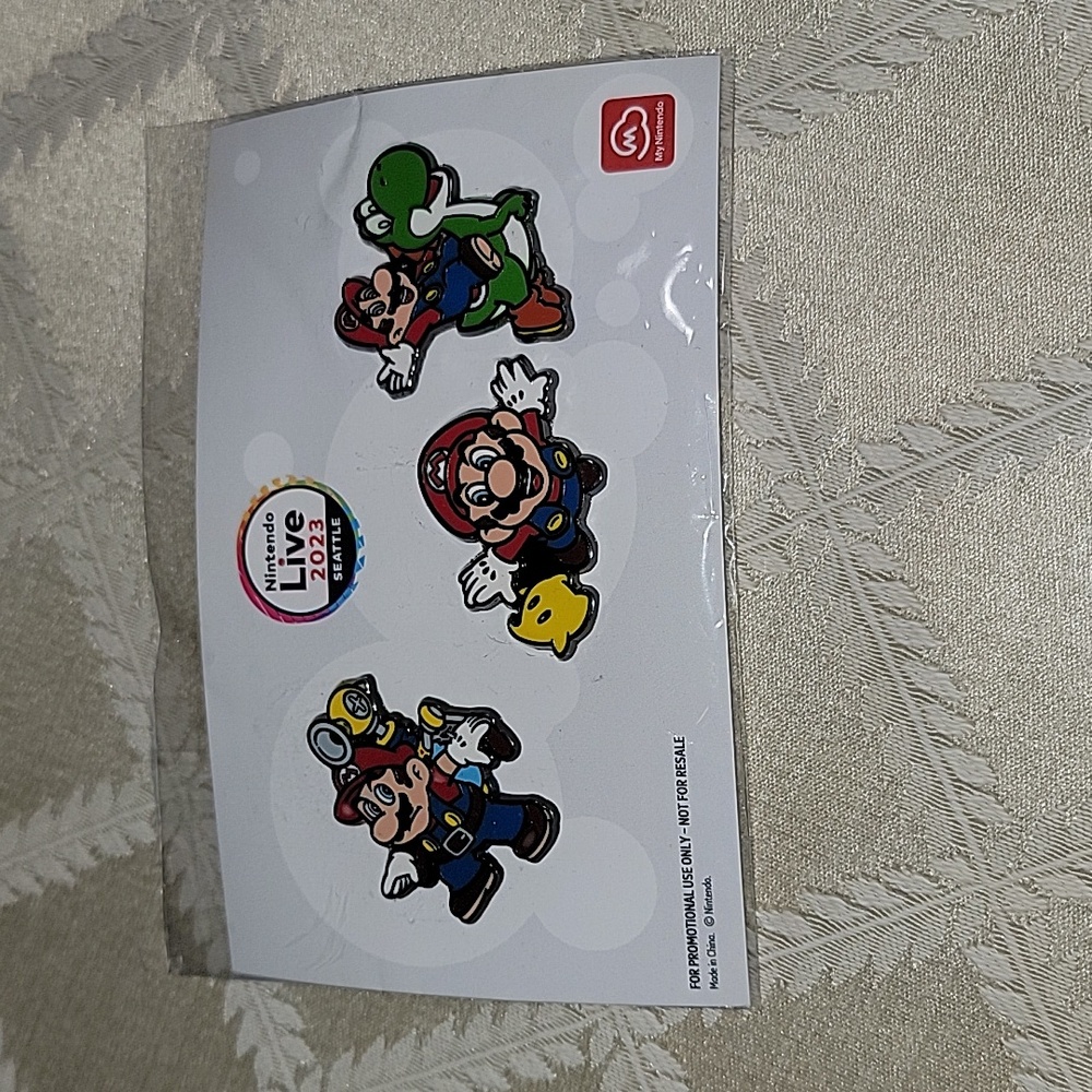 Nintendo Live 2023 Seattle - Super Mario Metal Pin Set
